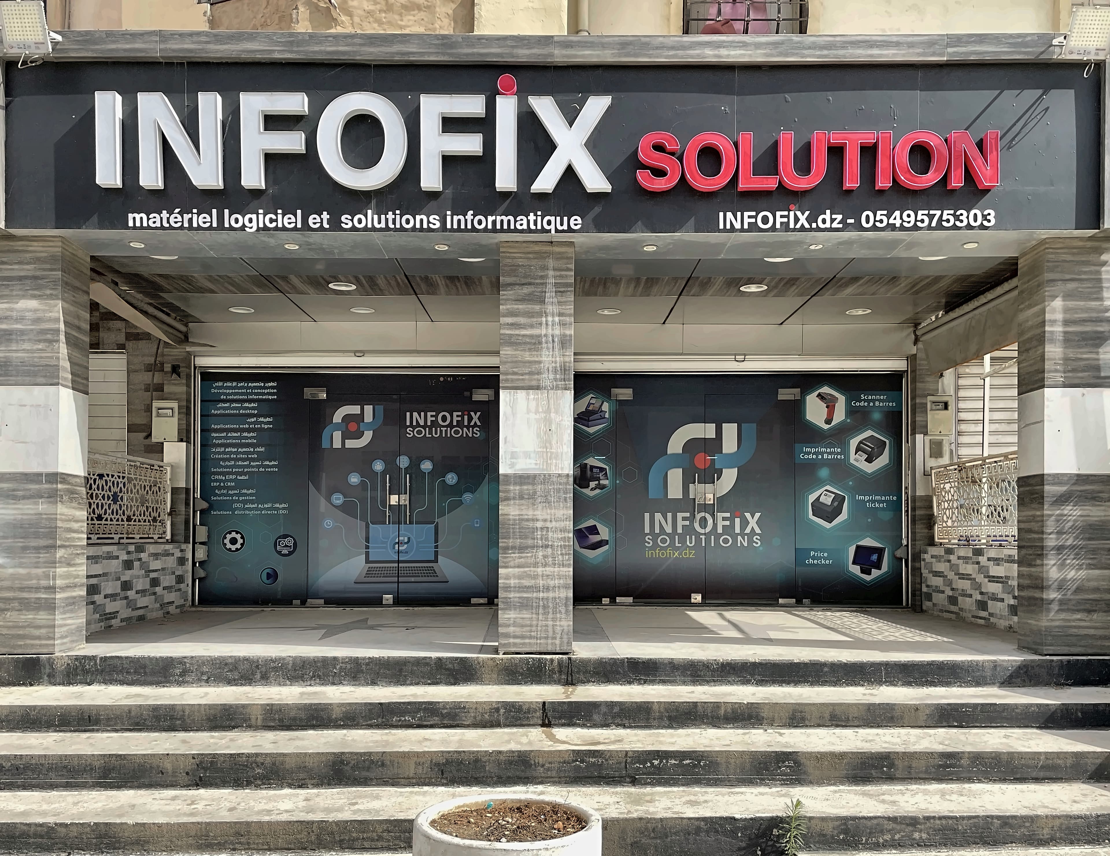 Devanture Infofix Solutions à Ali Mendjeli